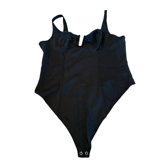 Good American Women's Black Scuba U Corset Bodysuit Size 6 or US 3X - Picture 4 of 9